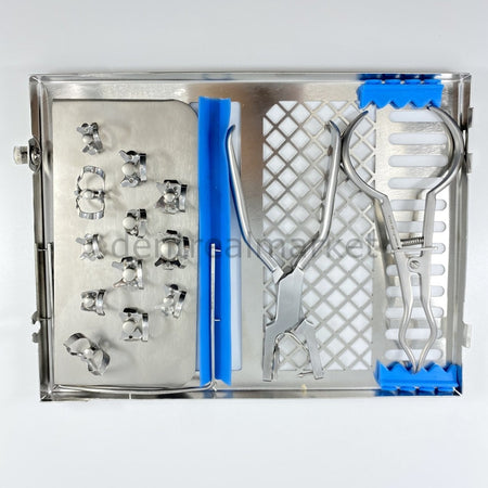Jensen Rubber Dam Clamp and Instrument Set with Cassette
