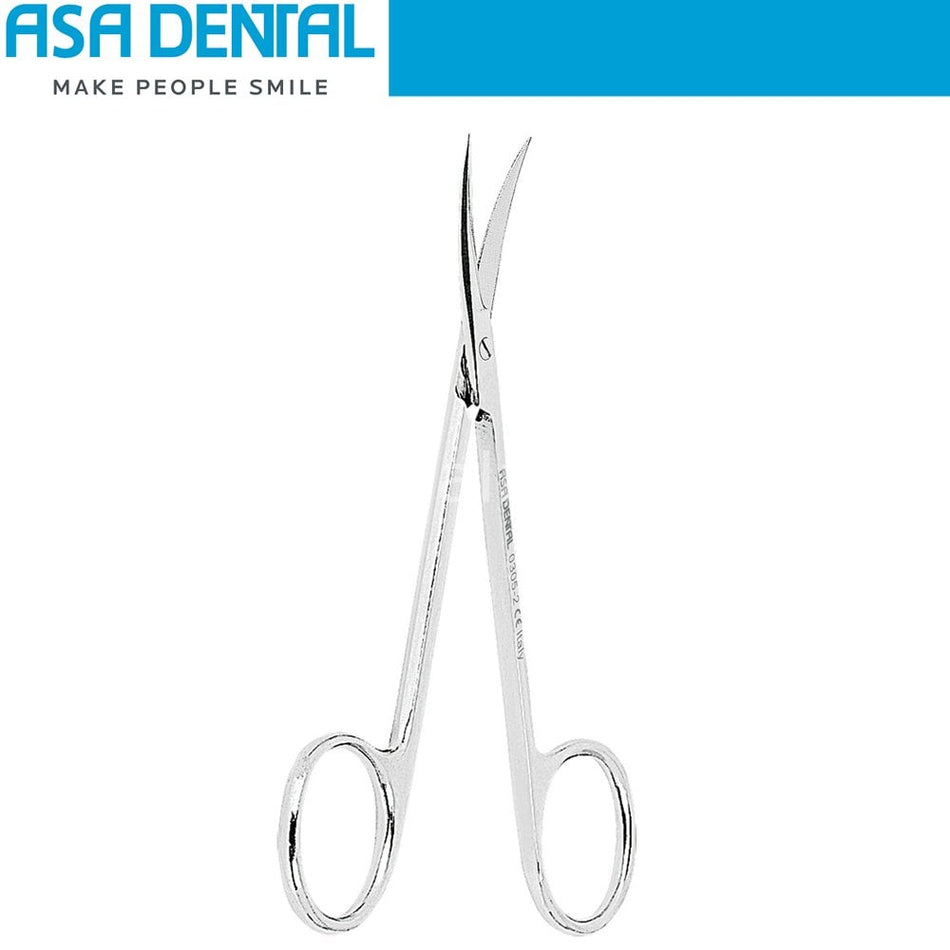 Asa Dental Iris Surgical Scissors - Tungsten Carbide Curved