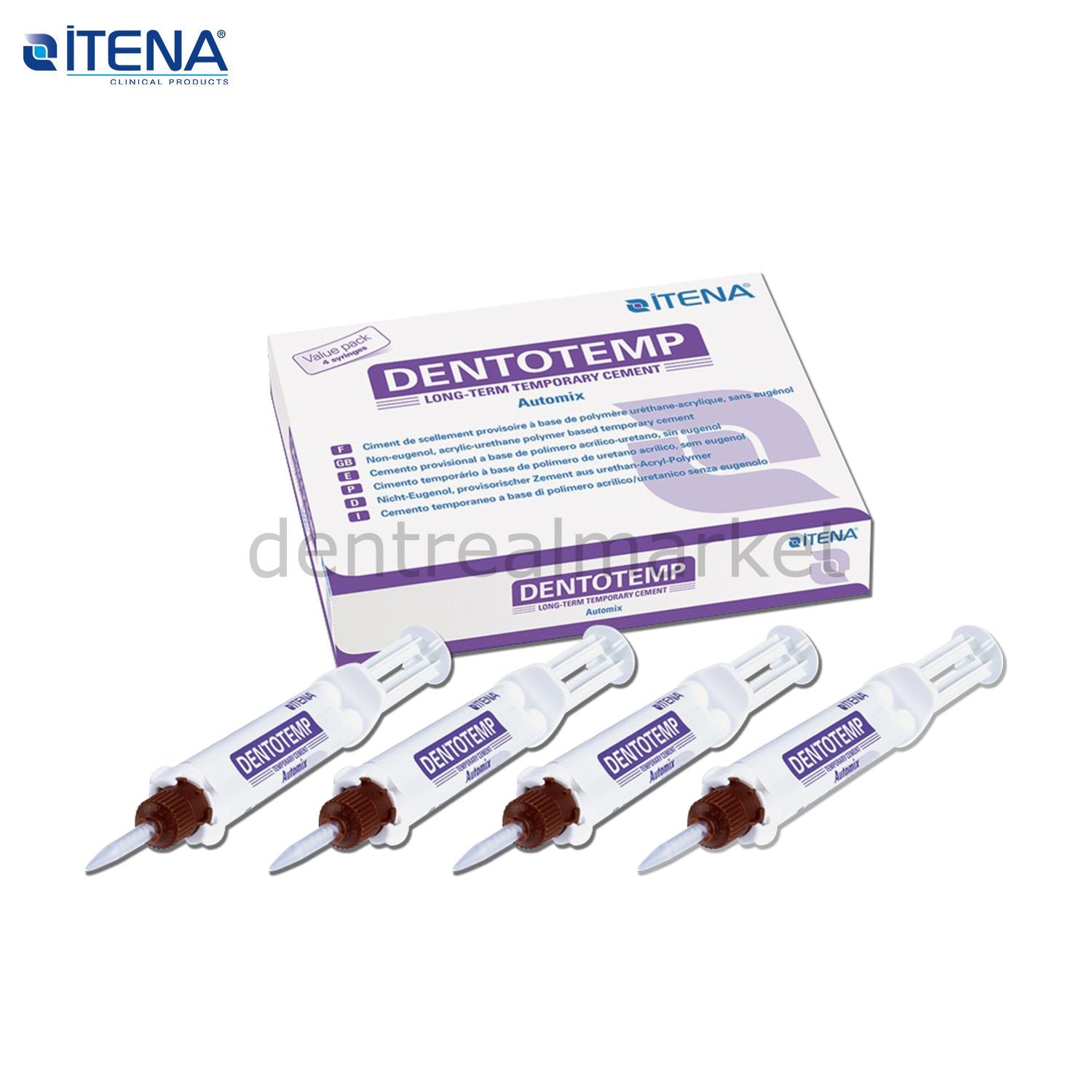 Itena Dentotemp Automix Value Pack Implant Cement 4x6 g