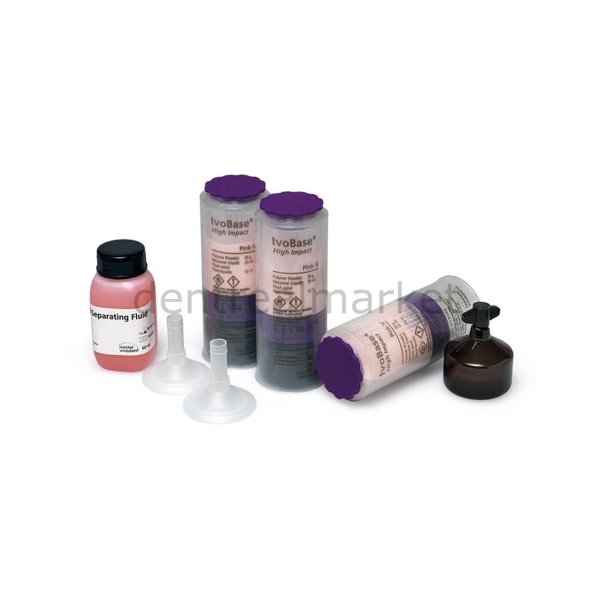 Ivoclar Vivadent IvoBase HI Kit 20 Denture Base Material Pink