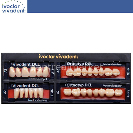 Ivoclar Vivadent SR Vivodent DCL / SR Orthotyp DCL Full Denture Teeth Set of 28