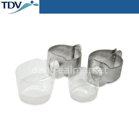 TDV Dental Contoured Transparent Matrix Band with Transparent Clip - Pack of 20