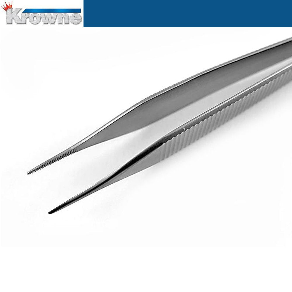 Krowne Micro Adson Forceps Straight 120 mm