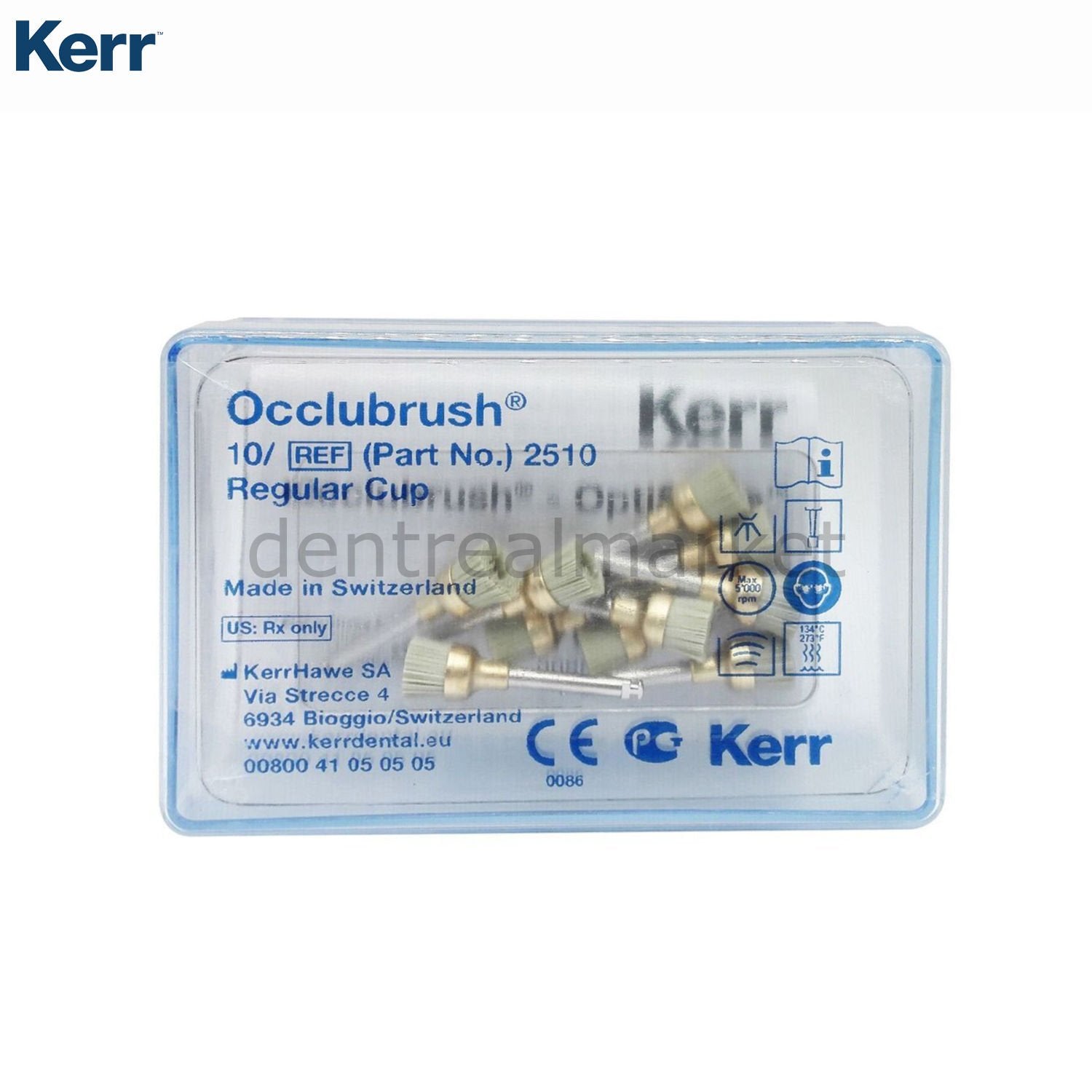 Kerr Occlubrush Self-Polishing Assortment Brush 10 pcs