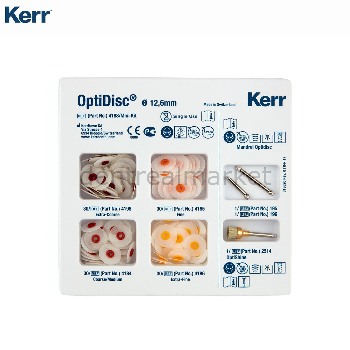 Kerr OptiDisc Mini Kit 120 pcs — Polishing Discs