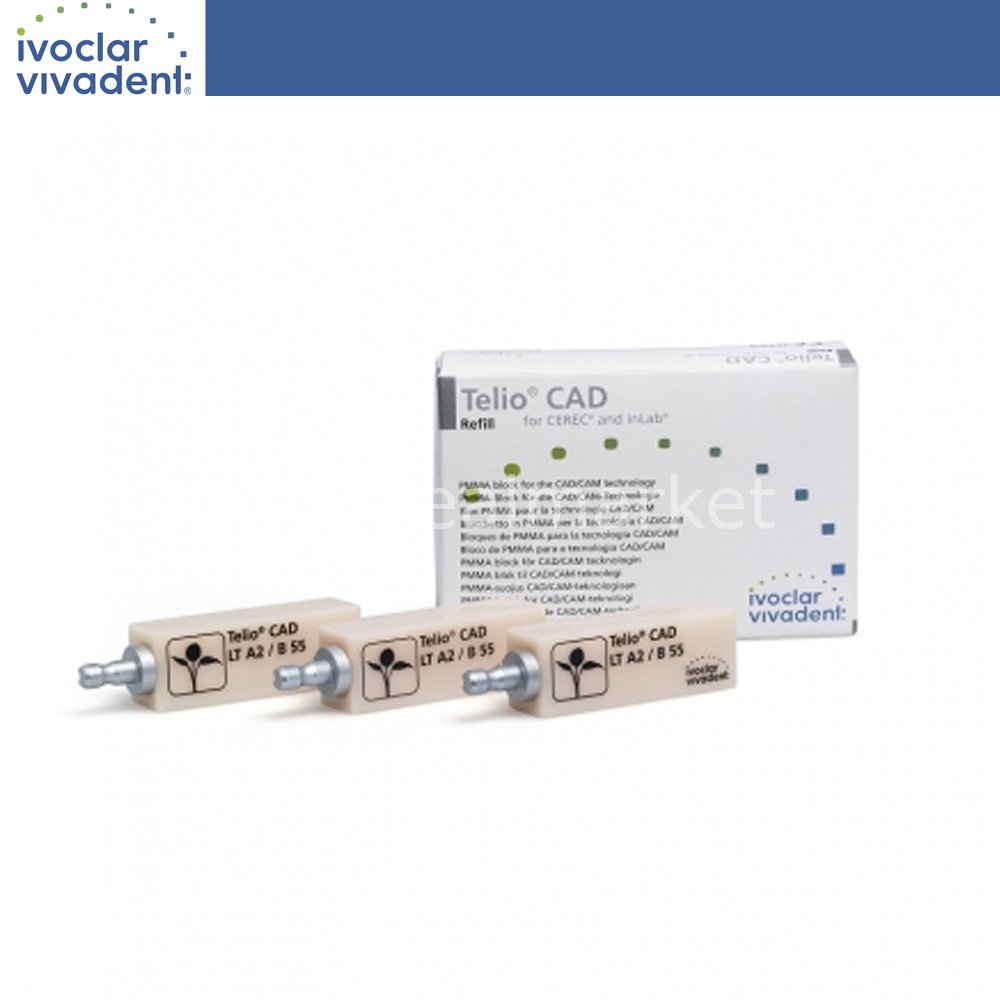 Ivoclar Vivadent Telio CAD Temporary Crown and Bridge Block LT B55