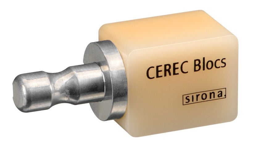 Dentsply-Sirona CEREC PC Polychromatic Glass Ceramic Block — Size 14/14 Pack