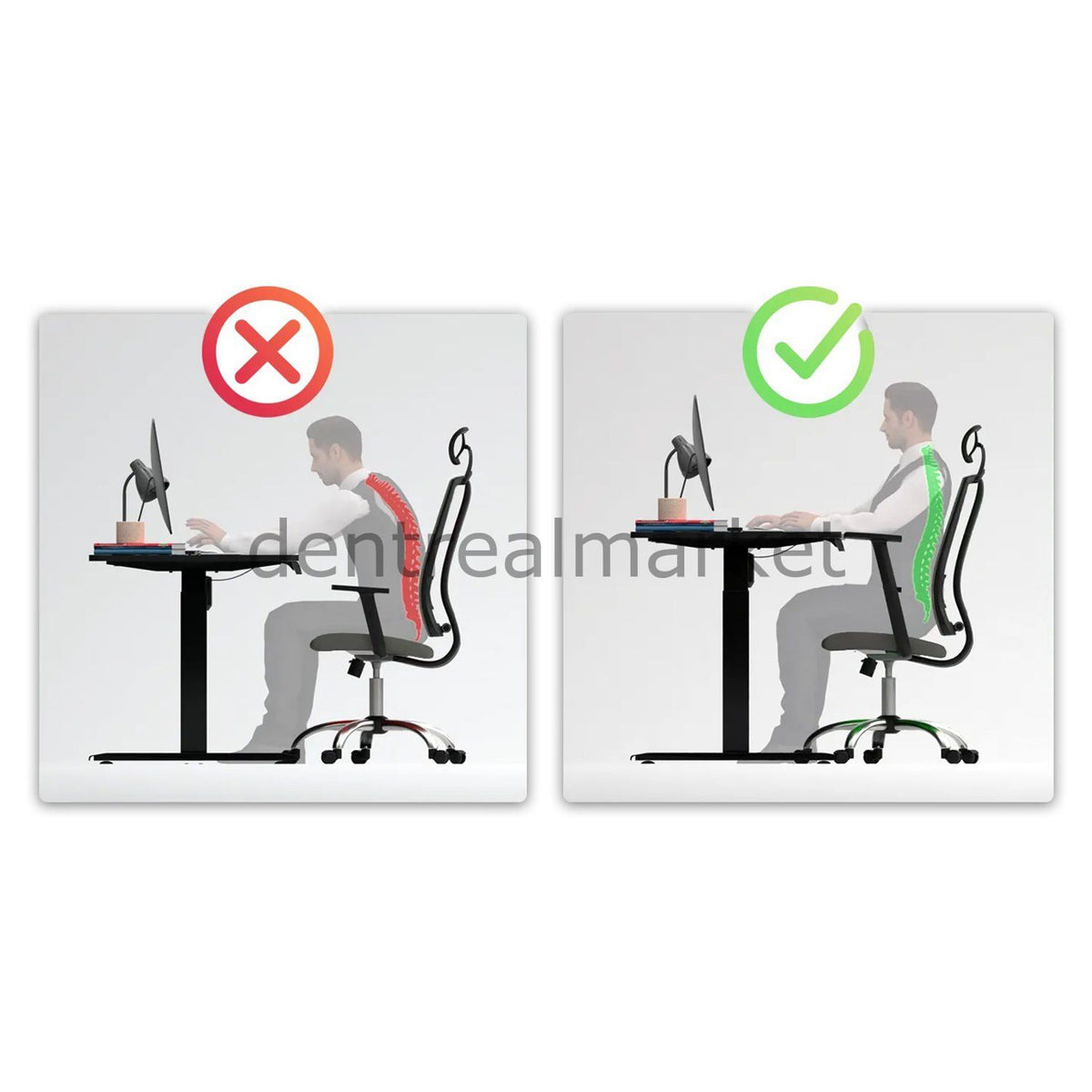 DRM Dental O-Flex Electric Height-Adjustable Ergonomic Stool