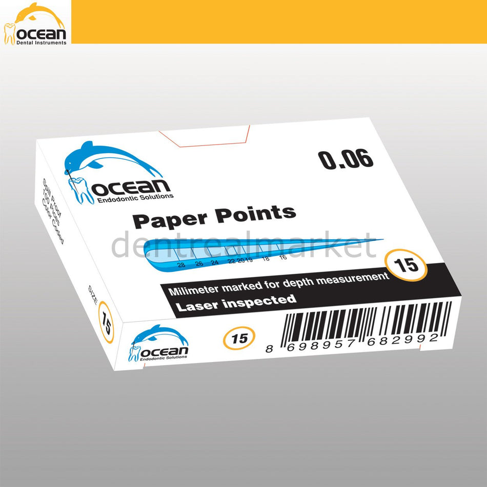 Ocean Tapered Paper Points — Endodontic Absorbent Points
