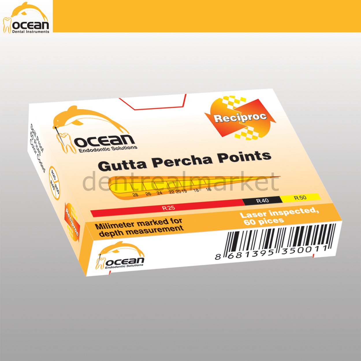 Ocean Gutta Reciproc Percha Points