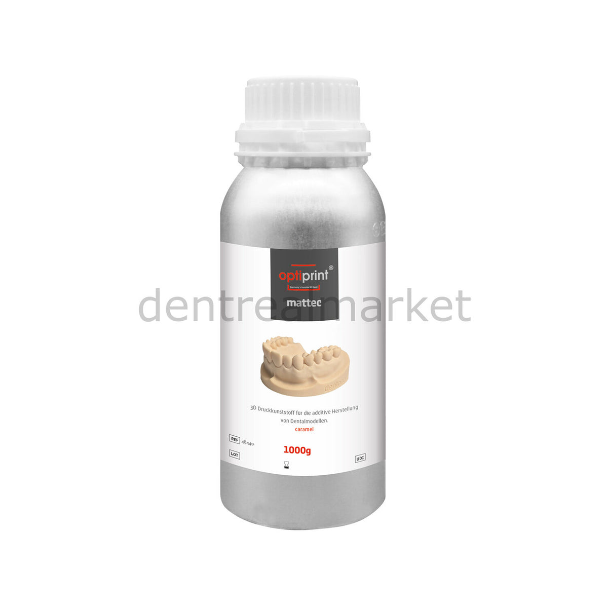 Dentona Optiprint Mattec — Denture Model 3D Printer Resin — 1000 g