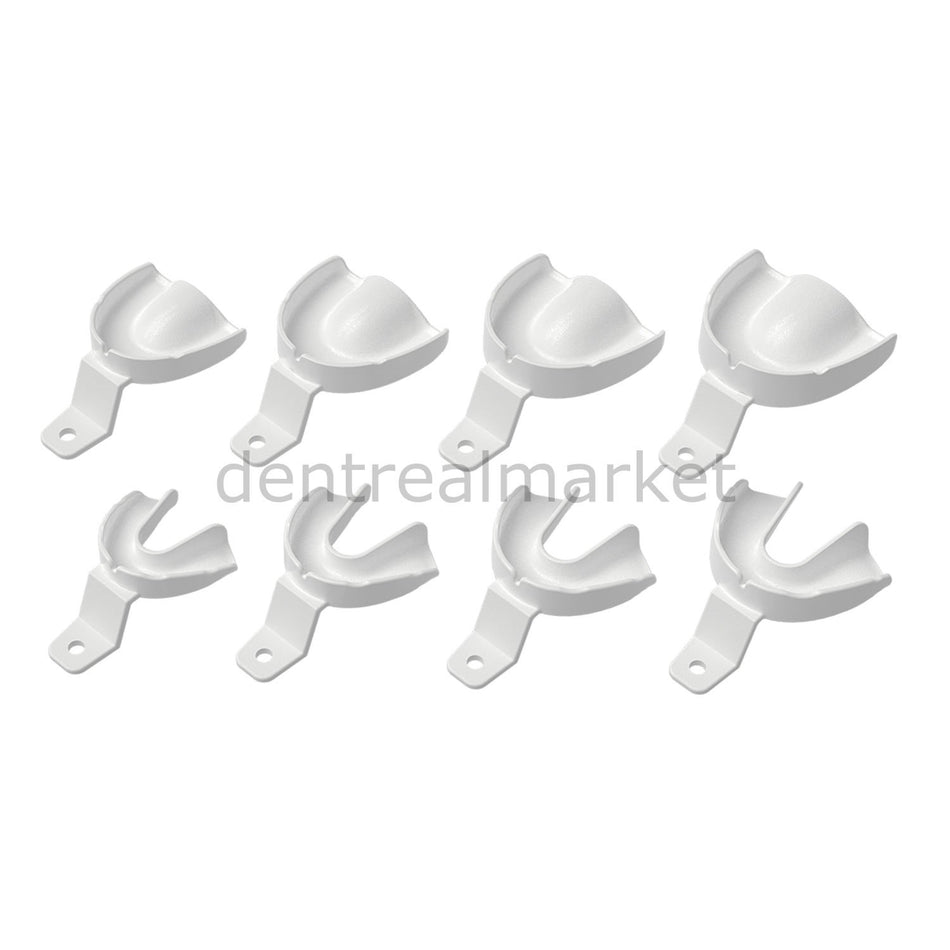 Asa Dental Plastic Impression Tray Set Orthodontic Pedodontic 8-Piece