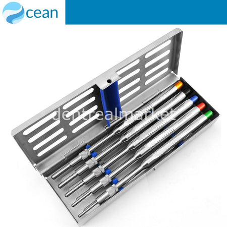 Ocean Anterior Osteotome Set with Stoppers — 5+1