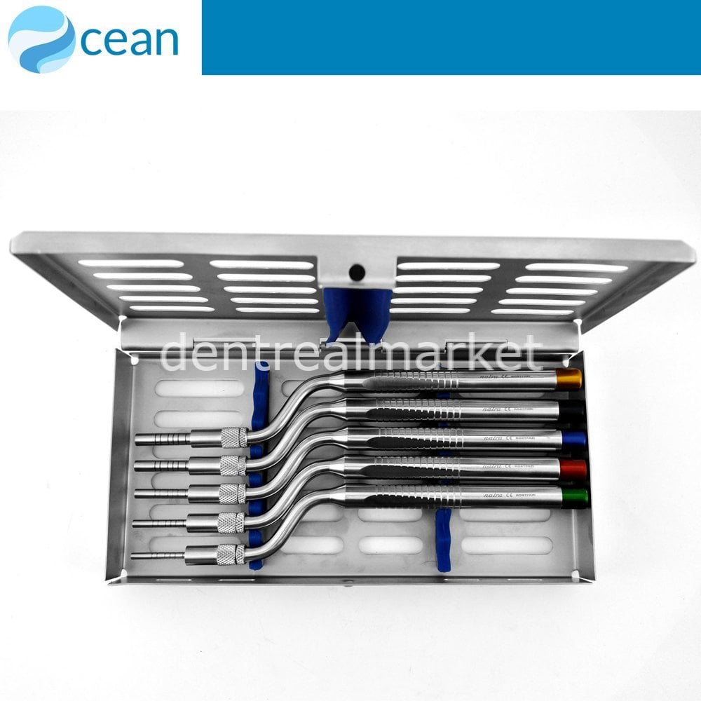 Ocean Posterior Osteotome Set with Stoppers — 5+1