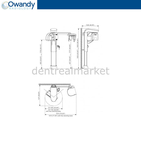 Owandy I-Max Digital Panoramic X-Ray Wall Mount
