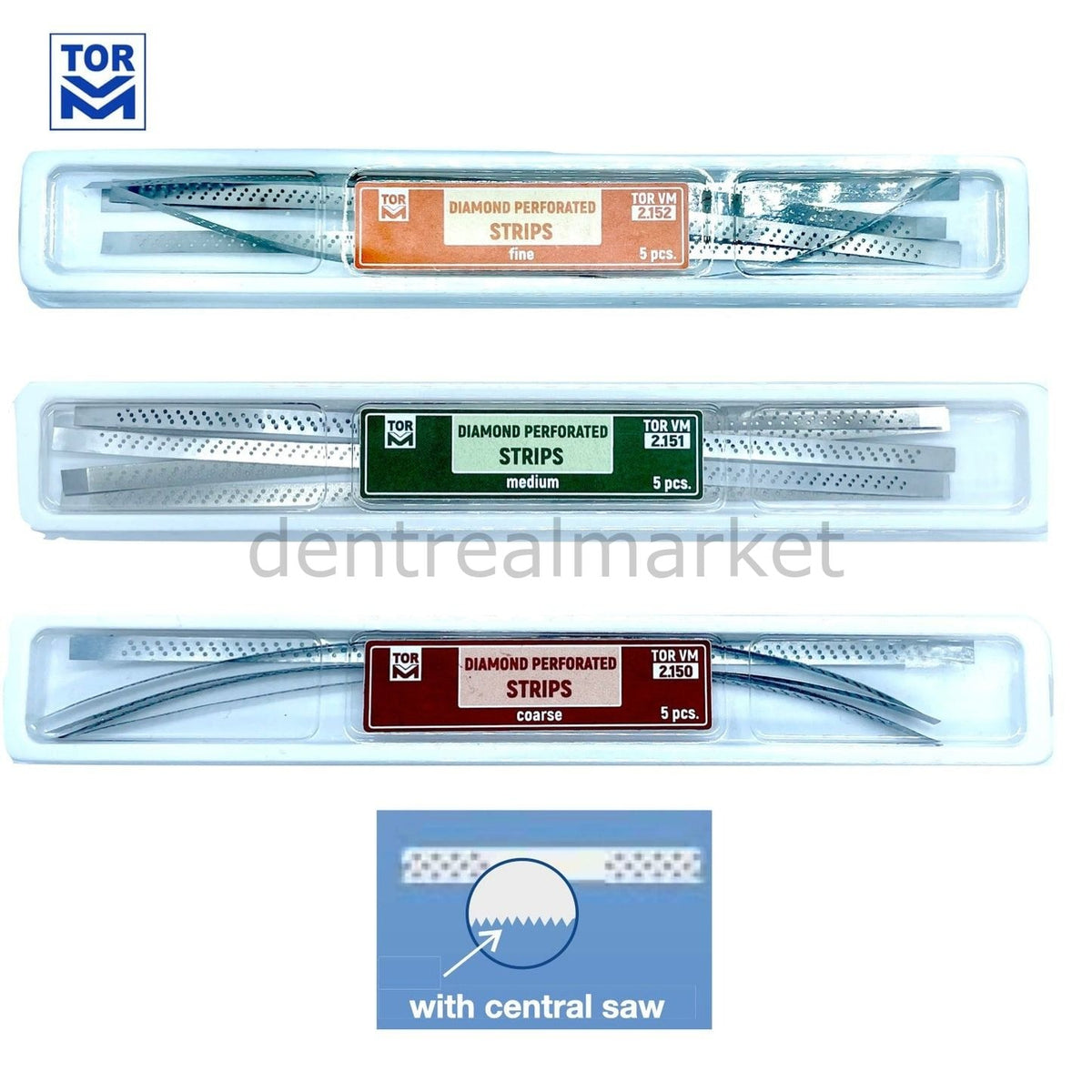 TOR VM Perforated Diamond Interproximal Strip