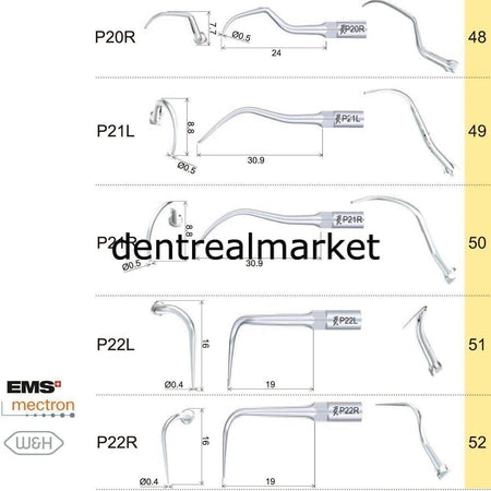 Woodpecker P3 Periodontic Scaler Tip - EMS, Mectron, Woodpecker, W&H Compatible