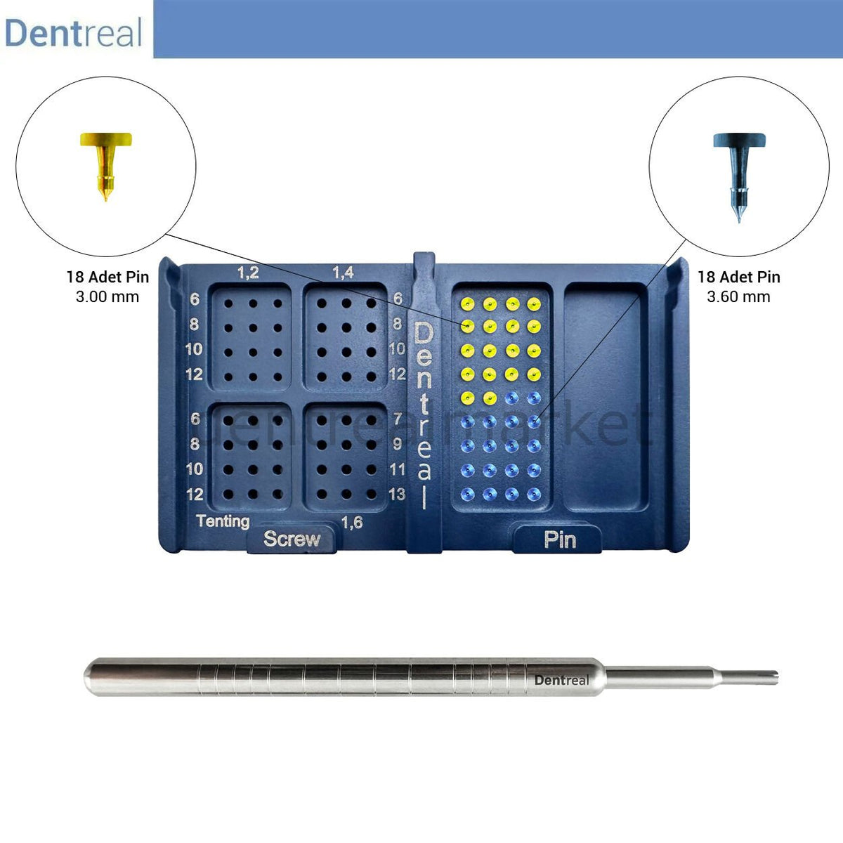 Omnitech OmniFIX Assortment Membrane Fixation Pin Set – 36 Pins