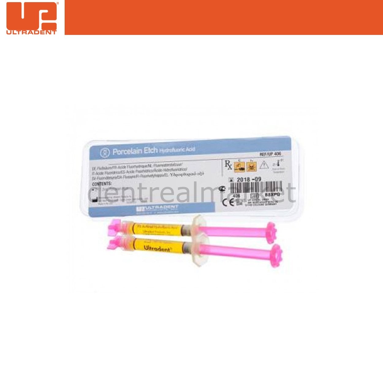 Ultradent Porcelain Etch - Porcelain Acid - 2 x 1.2 ml