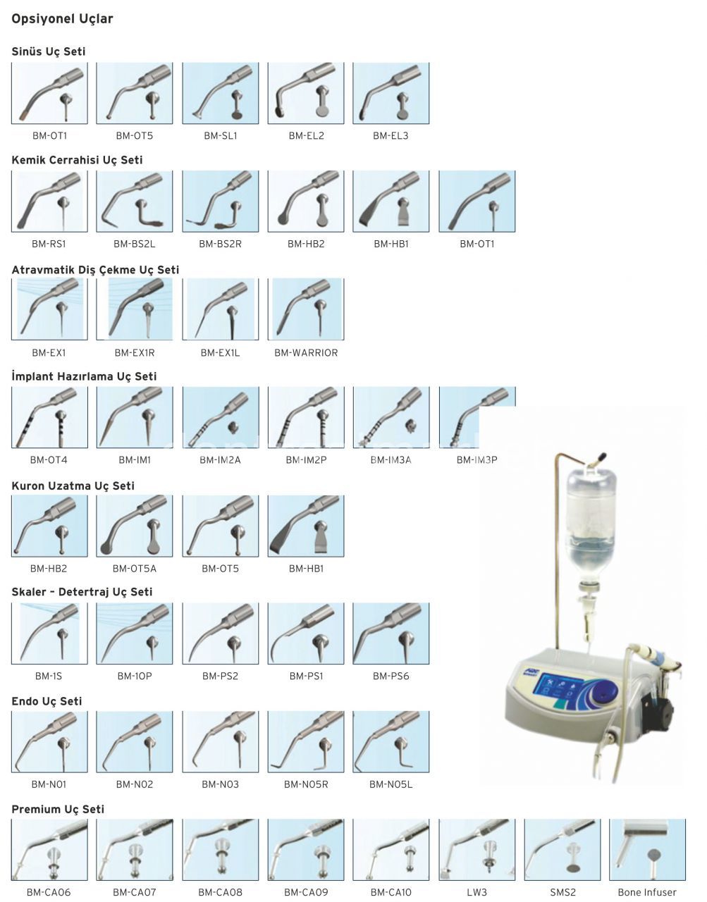 Art Dental Piezomed Piezo Surgery Tips