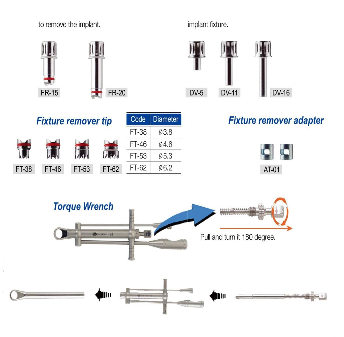 Surgident Single Out Implant Removal Set