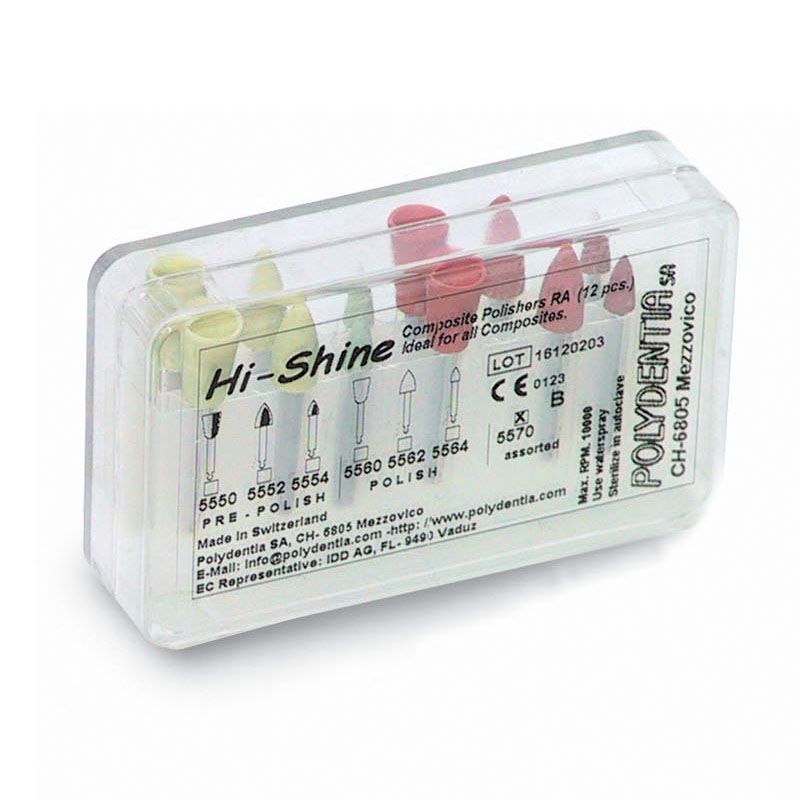 Polydentia Composite Polishing Rubber 12 pcs