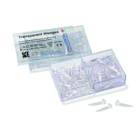 Polydentia Transparent Wedges — Pack of 200