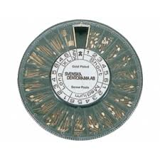Svenska Gold Screw Post — Pivot Screw — 120 pcs