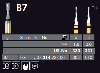 Meisinger Black Cobra Carbide Bur — Pack of 5
