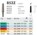 Meisinger 852Z Diamond Bur for Zirconia — Pack of 2