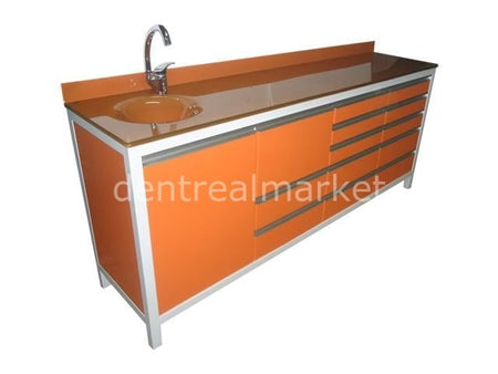 Star Dental Clinic Cabinet with Glass 250 cm Xt - E