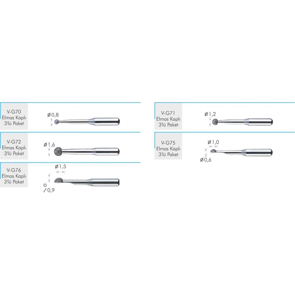 NSK Air / Electric Scaler Tips Restorative