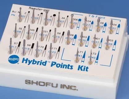 Shofu Hybrid Points Kit - Composite Restoration and Finishing Bur Set