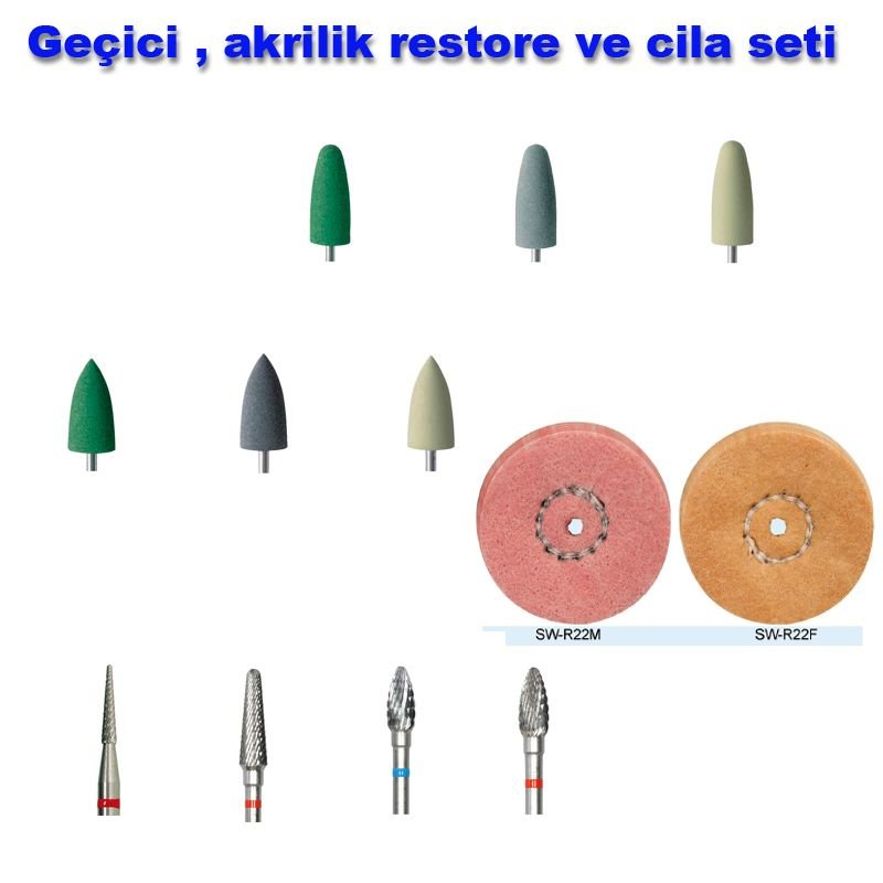 New Dent Temporary Acrylic Restore and Polish Set