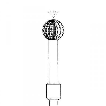 Meisinger 81IC Surgical Steel Bur with Irrigation Channels
