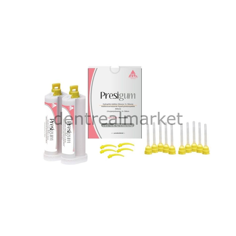 President Presigum Light Silicone 2 x 50 ml Second Impression Fast