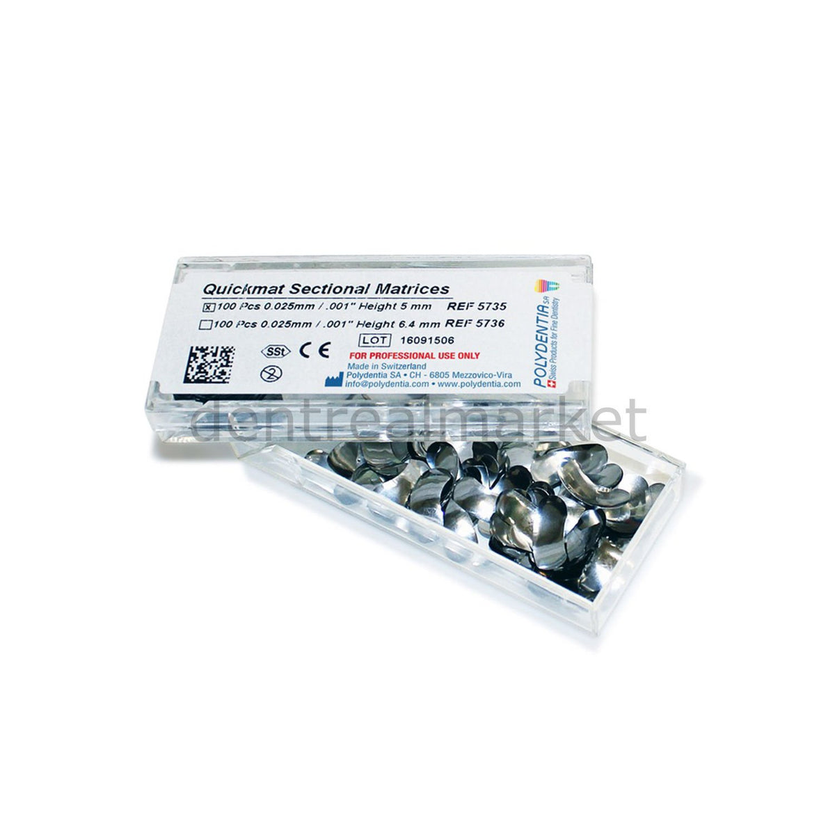 Polydentia Quickmat Sectional Matrix Refill 100 pcs