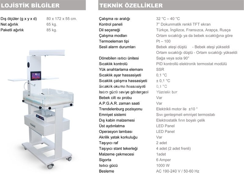 Elektromag Radiant Warmer — Mobile Floor Stand