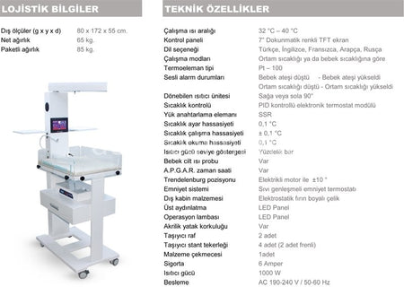 Elektromag Radiant Warmer — Mobile Floor Stand