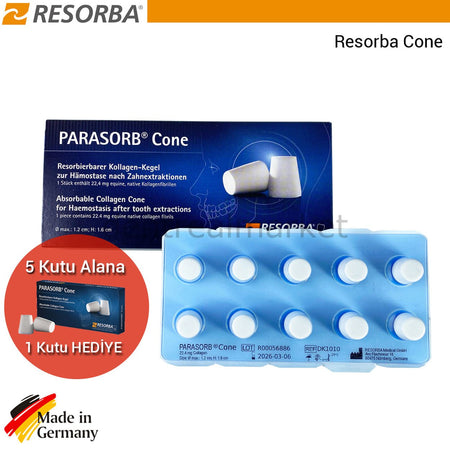 Resorba Parasorb Collagene Cone - Buy 5 Get 1 Free Special Offer