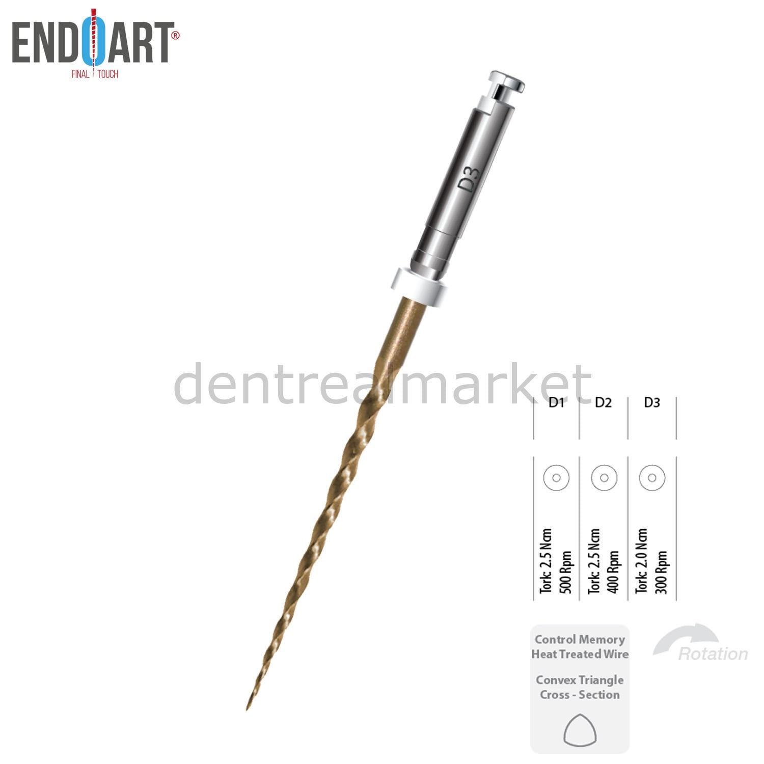 EndoArt Retreatment Rotary File