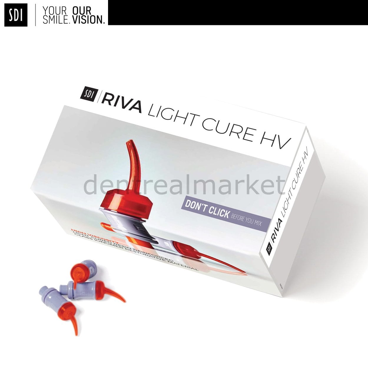 SDI Riva Light Cure HV Light-Cured Glass Ionomer Cement — Capsule