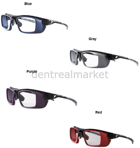 Medical Index MI-100PP X-Ray Protective Safety Glasses — Blue