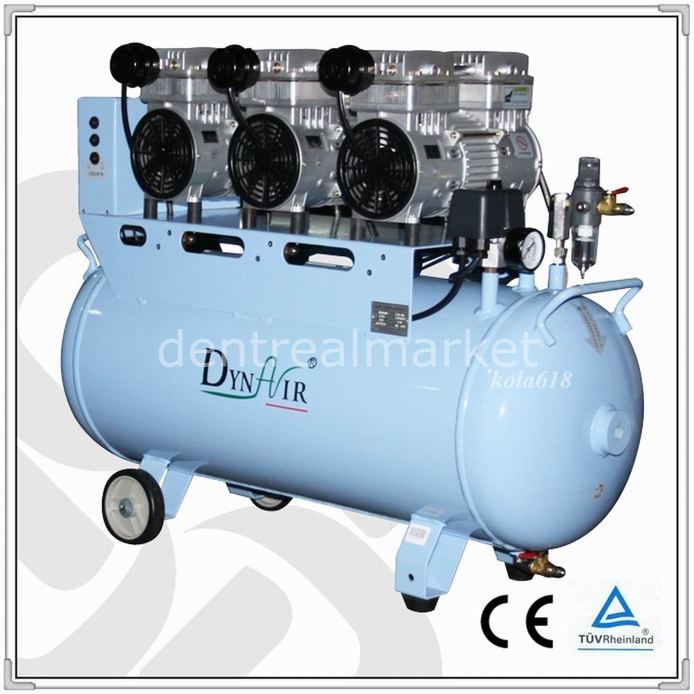 Dynair DA 7003 3-Unit Oil-Free Dental Compressor