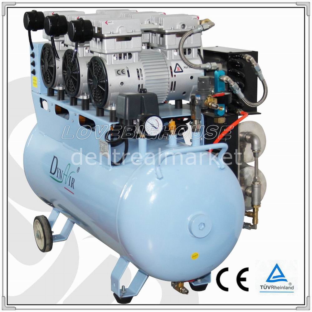 Dynair DA 7003 3-Unit Oil-Free Dental Compressor with Dryer
