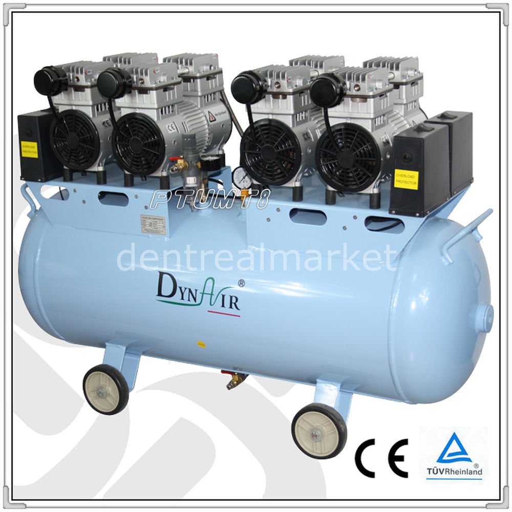 Dynair DA 7004 3-Unit Oil-Free Dental Compressor