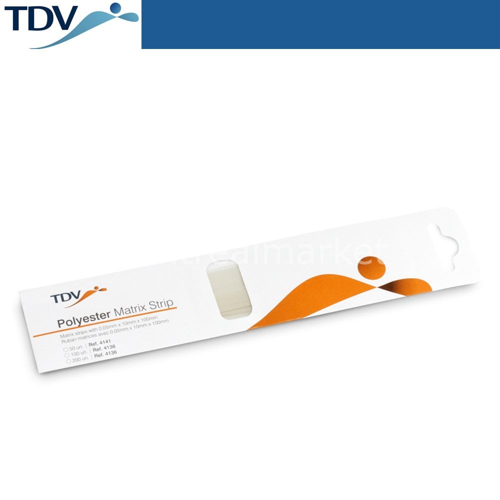 TDV Dental Clear Composite Interproximal Strip — Pack of 200