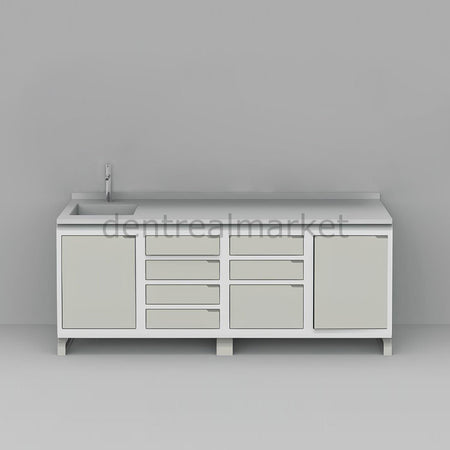 Grup Dental Safir Series Clinic Bench – Glass Worktop SFS