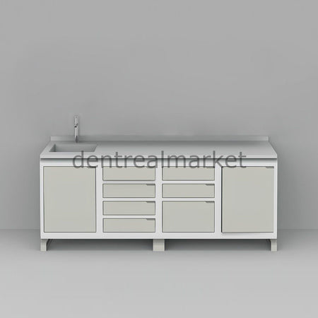 Grup Dental Sapphire Series Clinic Counter — Corian Top SFS