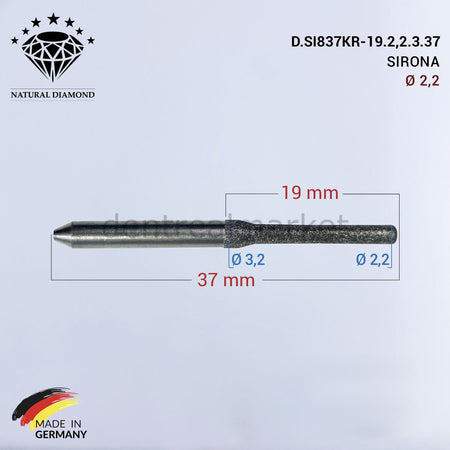 Frank Dental Sirona Diamond CAD/CAM Drill 2.0 mm